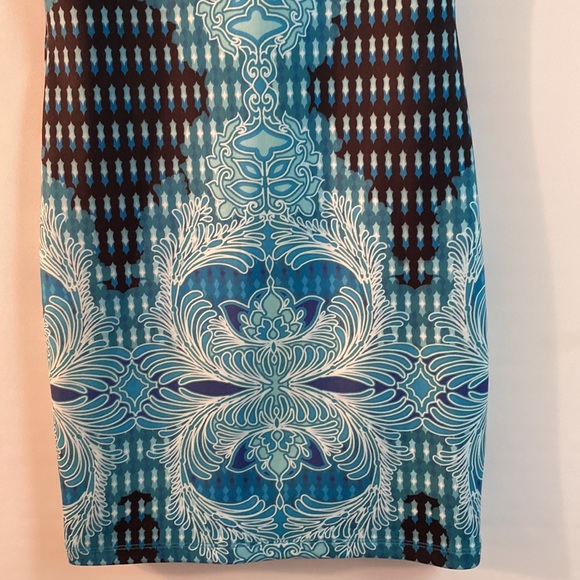 BEBE Ladies Teal Dress. Size S - Picture 4 of 12